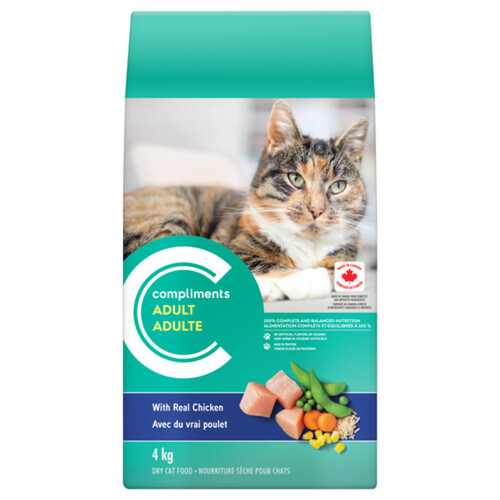 Compliments Dry Cat Food Adult Real Chicken 4 kg