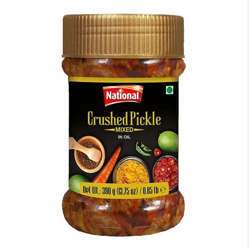 National Crushed Pickle Mixed In Oil 390 g