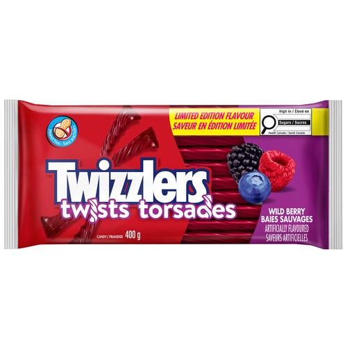 Twizzlers Candy Twists Wild Berry 400 g