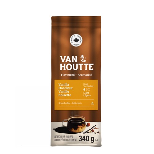 Van Houtte Ground Coffee Light Roast Vanilla Hazelnut 340 g