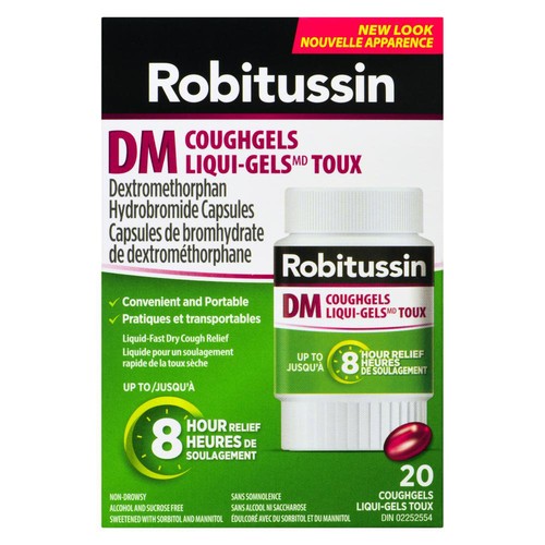 Robitussin Cough Liquid Gels 20 Count