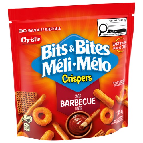 Crispers Bits & Bites Snacks BBQ 145 g