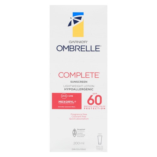 Garnier Ombrelle Complete Sunscreen Lightweight Lotion SPF 60 200 ml