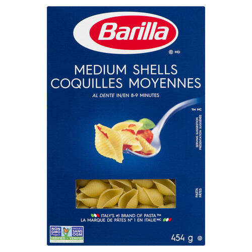 Barilla Pasta Shells Medium 454 g