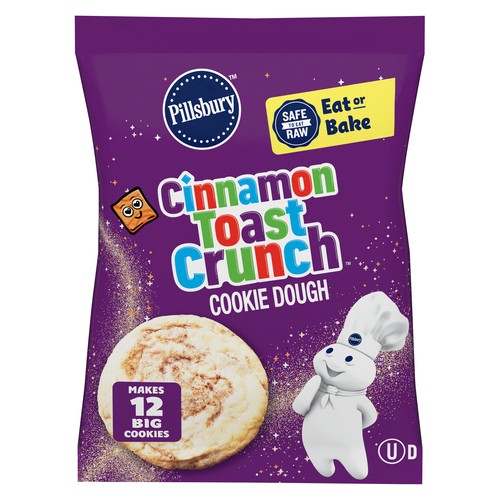 Pillsbury Cookie Dough Cinnamon Toast Crunch 12 Cookies 396 g
