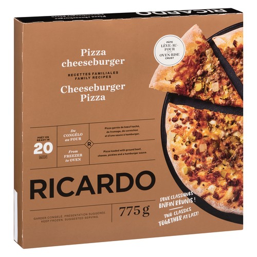 RICARDO Frozen Pizza Cheeseburger 775 g