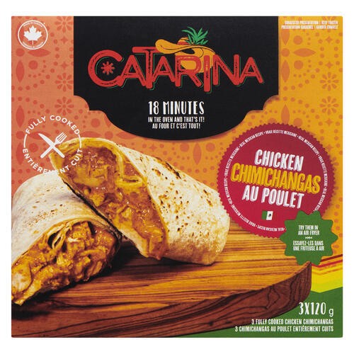 Catarina Frozen Chimichangas Chicken 3 x 120 g