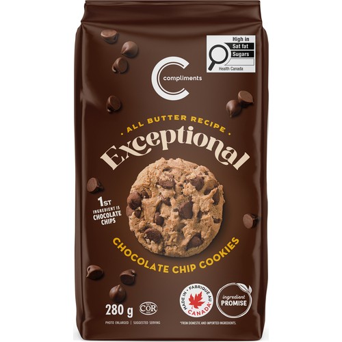 Compliments Exceptional Cookies Chocolate Chip 280 g