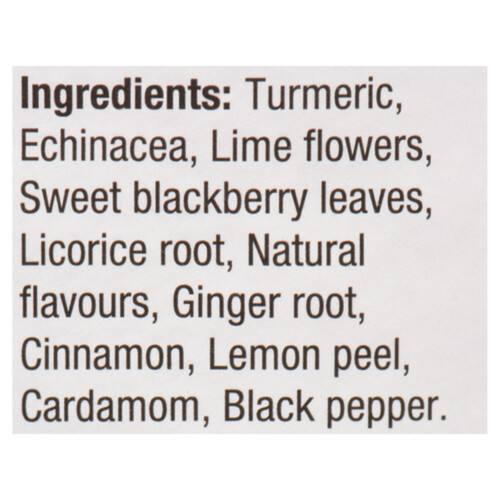 Tetley Herbal Tea Turmeric Echinacea 20 Tea Bags