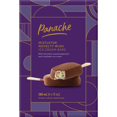 Panache Ice Cream Bar Mistletoe Novelty Wish 4 x 72 ml