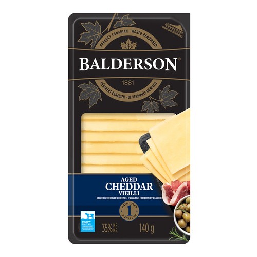 Balderson Cheddar Cheese Slices 1 Year Old 140 g