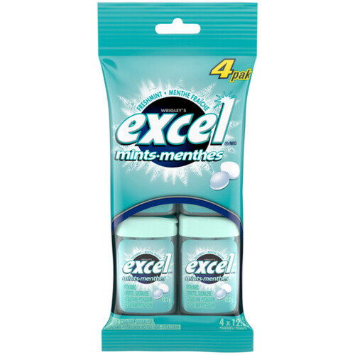 Excel Mints Fresh Mint 4 Packs 12.2 g