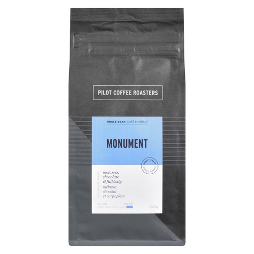 Pilot Coffee Roasters Whole Bean Coffee Signature Blend Monument 300 g