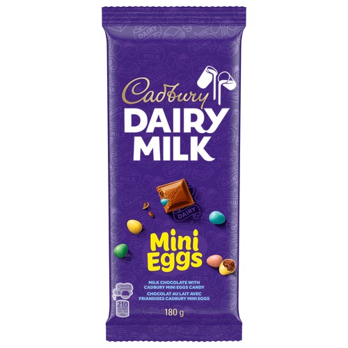 Cadbury Dairy Milk Milk Chocolate Bar With Mini Eggs 180 g
