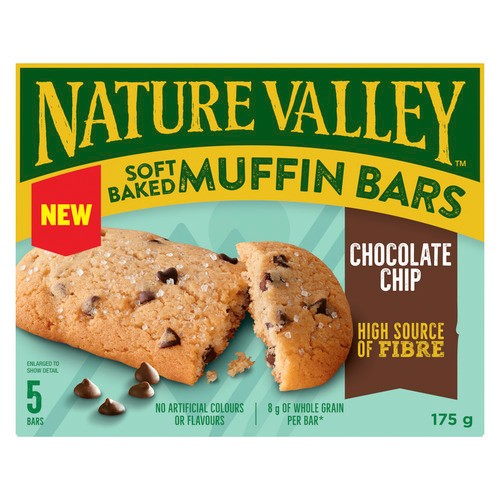 Nature Valley Soft Baked Muffin Bars Chocolate Chip 175 g