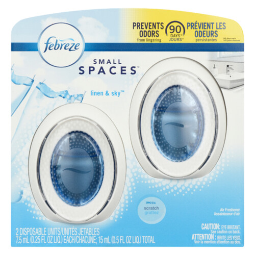 Febreze Air Freshener Small Spaces Linen & Sky 2 x 7.5 ml