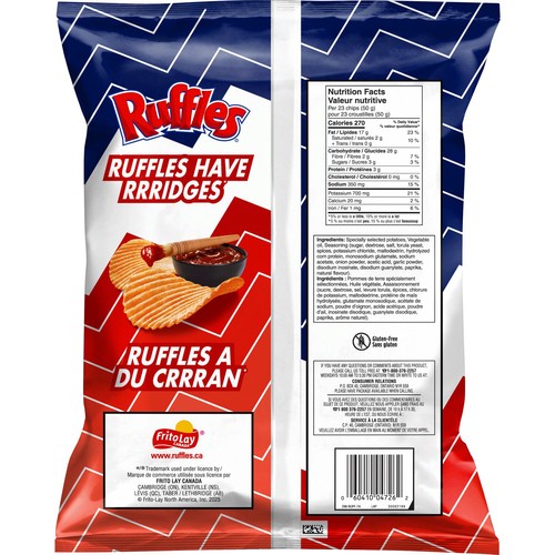 Ruffles Potato Chips Bar-B-Q Flavoured 200 g