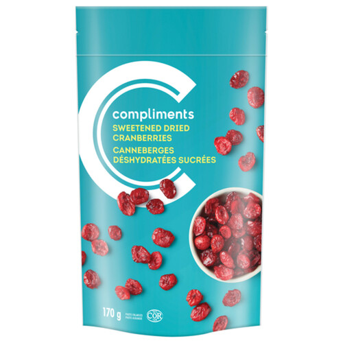 Compliments Dried Cranberries Sweetened 170 g