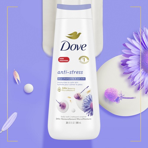 Dove Anti-Stress Body Wash Blue Chamomile & Oat Milk 591 ml