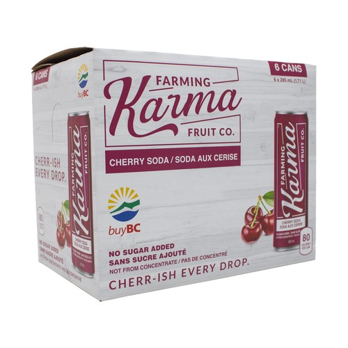 Farming Karma Soda Cherry 6 x 285 ml (cans)