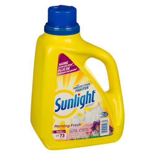 Sunlight 2x High Efficiency Laundry Detergent Morning Fresh 73 Use 2.95 L