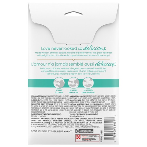 Fancy Feast Savoury Pure Naturals Cat Treats with Natural Tuna 4 X 10 g
