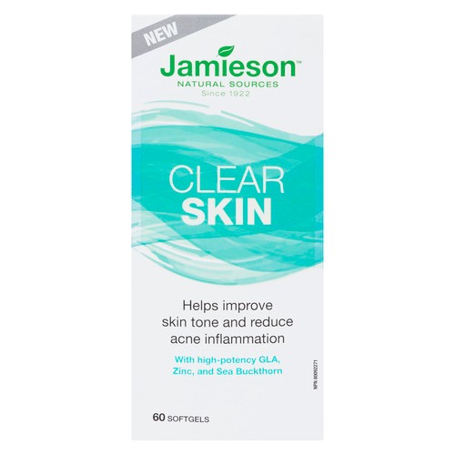 Jamieson Clear Skin Supplement Softgels 60 Count