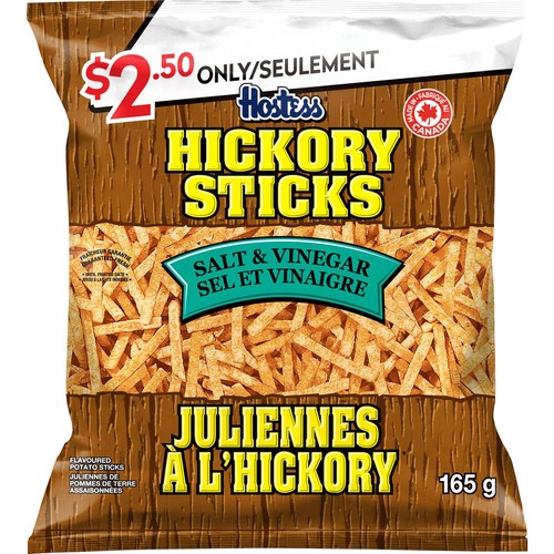 Hostess Hickory Potato Sticks Salt & Vinegar 165 g