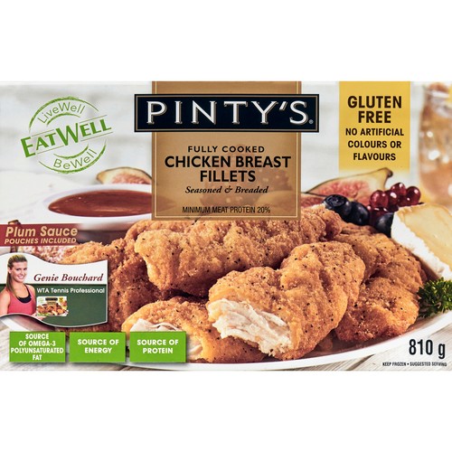 Pinty's Eat Well Frozen Chicken Breast Fillets 810 g