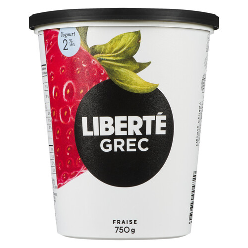 Liberté Greek 2 Yogurt Strawberry High Protein 750 g Voilà Online Groceries & Offers