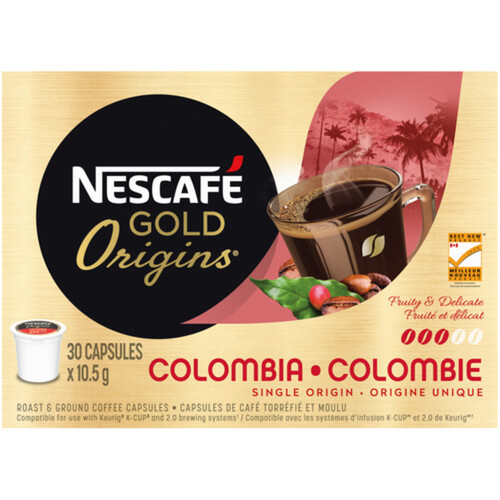 Nescafé Coffee Pods Gold Origins Colombia 30 Capsules 315 g