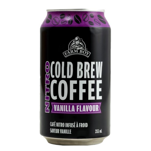 Farm Boy Cold Brew Coffee Nitro Vanilla 355 ml (can)