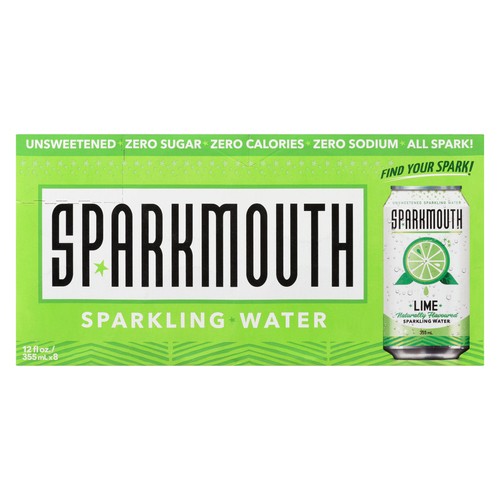 Sparkmouth Sprklng Water Lime Lime Sprklng Water 355 ml