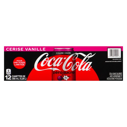 Coca-Cola Zero Sugar Cherry Vanilla 12 x 355 ml (cans)