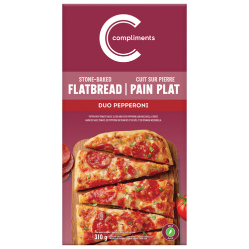 Compliments Frozen Flatbread Pizza Pepperoni 310 g