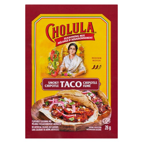Cholula Flavoured Seasoning Mix Smoky Chipotle Taco Medium 28 g