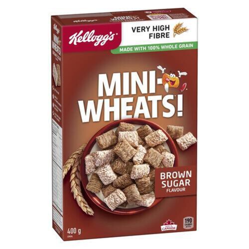 Kellogg's Mini Wheats Cereal Brown Sugar 400 g