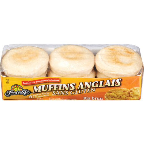 Food For Life English Muffins Brown Rice 510 g (frozen)