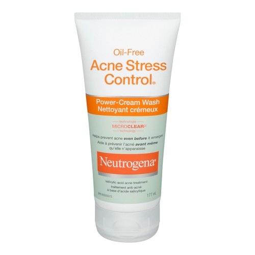 Neutrogena Oil-Free Acne Stress Control Power-Cream Wash 177 ml