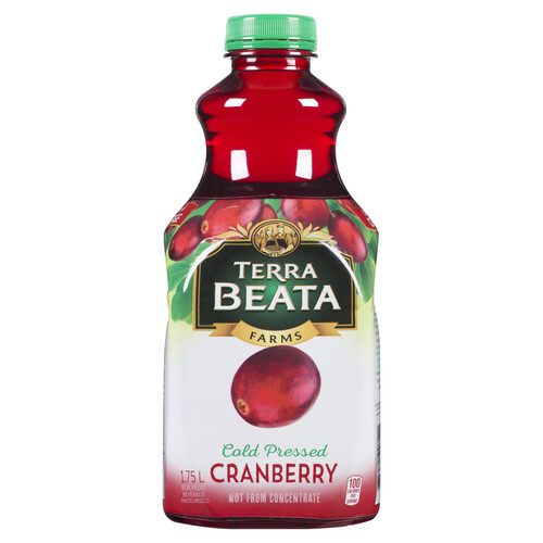 Terra Beata Farms Juice Cranberry Cold Pressed 1.75 L
