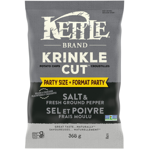 Kettle Foods Kettle Chips Salt & Fresh Pepper Party Size 368 g