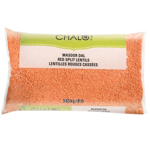 Chalo Red Split Masoor Dal Lentils 3.63 kg