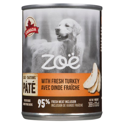 Zoe Wet Dog Food Pâté Fresh Turkey 369 g