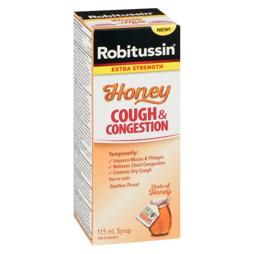 Robitussin Cough & Congestion Honey Extra Strength 115 ml