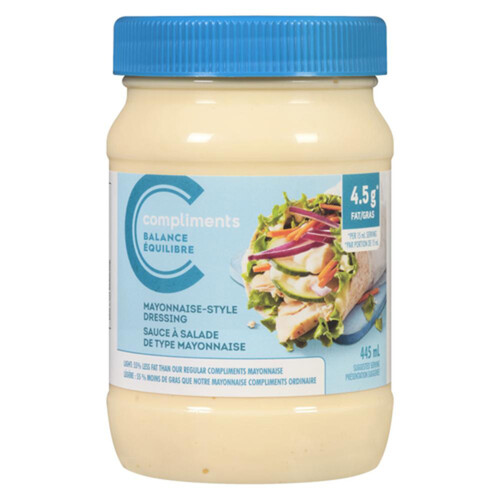 Compliments Balance Mayonnaise Style Dressing 445 ml