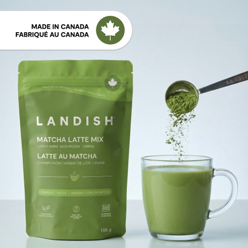 Landish Foods Lions Mane Matcha Latte Mix 135 g