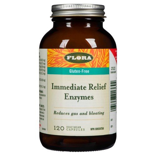 Flora Digestive Enzymes Immediate Relief 120 Count