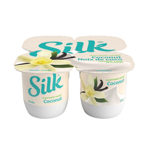 Silk Plant-based Yogurt Coconut Base Vanilla 4 x 100 g