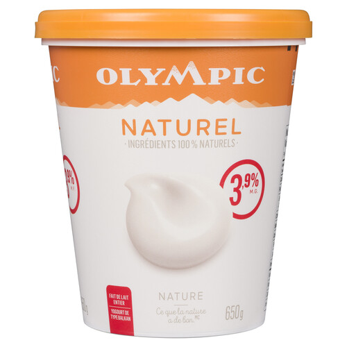 Olympic Natural 3.9% Yogurt Plain 650 g