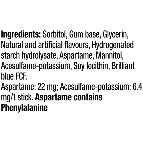 5 Sugar-Free Chewing Gum Peppermint-Cobalt 35 Sticks 1 Pack